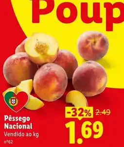 Lidl Pêssego Nacional promoção