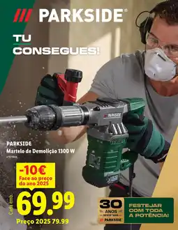 Lidl Parkside martelo de demolição 1300 w promoção