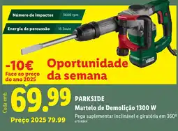 Lidl Martelo de Demolição 1300 W promoção