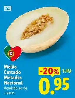 Lidl Melão Cortado Metades Nacional promoção