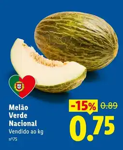 Lidl Melão Verde Nacional promoção