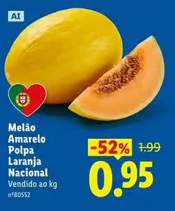 Lidl Melão Amarelo Polpa Laranja Nacional promoção
