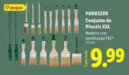 Lidl Parkside conjunto de pincéis xxl promoção