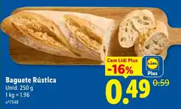 Lidl Baguete Rústica promoção