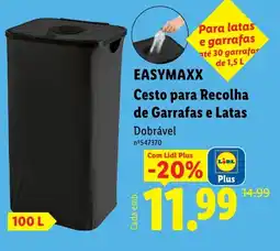 Lidl Cesto para Recolha de Garrafas e Latas EASYMAXX promoção