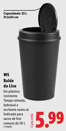 Lidl Balde do lixo promoção