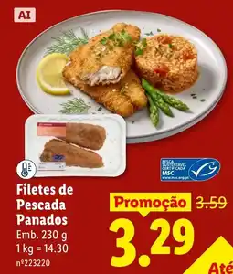 Lidl Filetes de Pescada Panados promoção