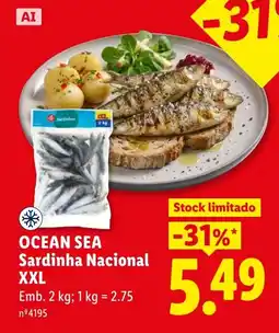Lidl Ocean Sea Sardinha Nacional XXL promoção