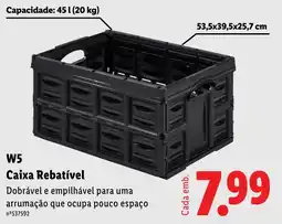 Lidl Caixa Rebatível promoção