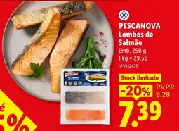 Lidl Pescanova lombos de salmão promoção