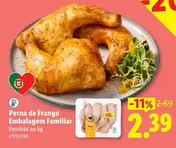 Lidl Perna de frango embalagem familiar promoção