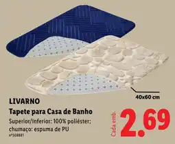 Lidl Tapete para Casa de Banho LIVARNO promoção