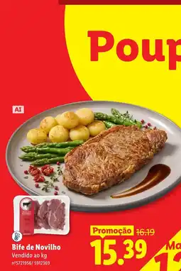 Lidl Bife de Novilho promoção
