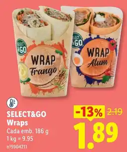 Lidl Select&Go Wraps promoção