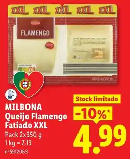 Lidl Milbona queijo flamengo fatiado xxl promoção