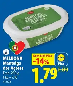 Lidl Milbona Manteiga dos Açores promoção