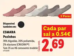 Lidl esmara pezinhos promoção
