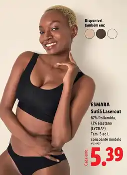 Lidl esmara sutiã lasercut promoção
