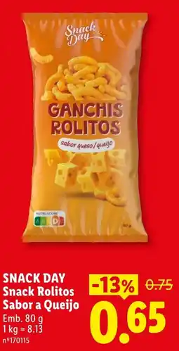 Lidl Snack Day Snack Rolitos Sabor a Queijo promoção