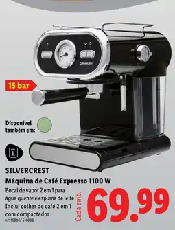 Lidl Silvercrest máquina de café expresso 1100 w promoção