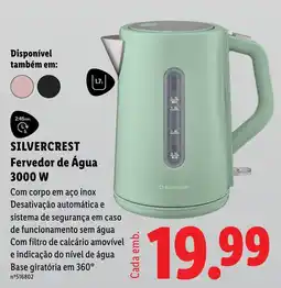 Lidl Fervedor de Água Silvercrest promoção