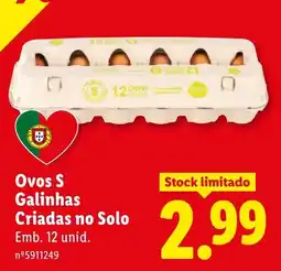 Lidl Ovos S promoção