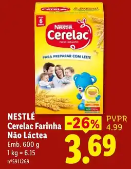 Lidl Nestlé Cerelac Farinha Não Láctea promoção