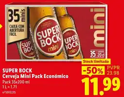Lidl super bock cerveja mini pack económico promoção