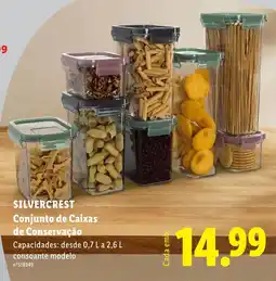 Lidl silvercrest conjunto de caixas de conservação promoção