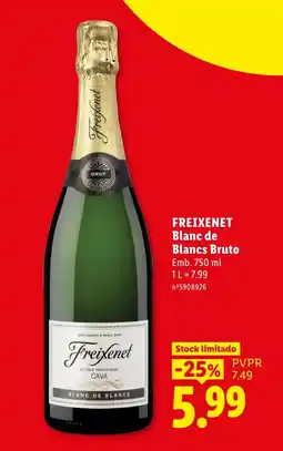 Lidl Freixenet Blanc de Blancs Bruto promoção