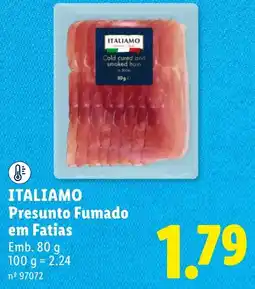 Lidl italiamo presunto fumado em fatias promoção