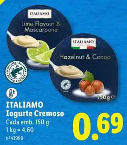 Lidl italiamo iogurte cremoso promoção