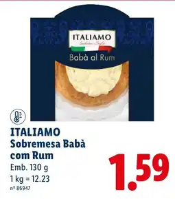 Lidl italiamo sobremesa babà com rum promoção