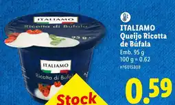Lidl Itali amo queijo ricotta de búfala promoção
