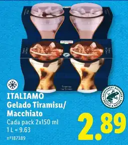 Lidl italiamo gelado tiramisu/macchiato promoção