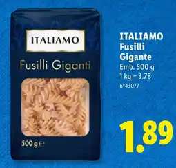 Lidl italiamo fusilli gigante promoção