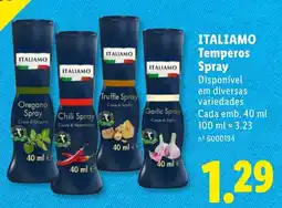 Lidl italiamo temperos spray promoção