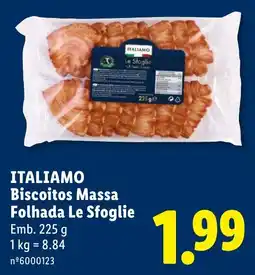 Lidl italiamo biscotitos massa folhada le sfoglie promoção