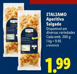 Lidl italiamo aperitivo salgado promoção