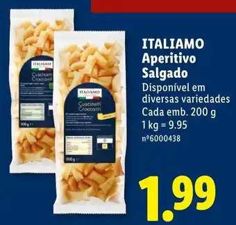 Lidl italiamo aperitivo salgado promoção