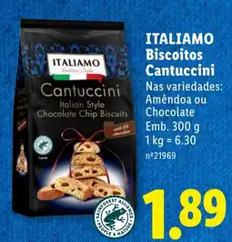 Lidl Italiamo biscuitos cantuccini promoção