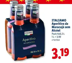 Lidl italiamo aperitivo de maracujá sem álcool promoção