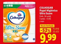 Lidl Colhogar papel higiênico ultra suave promoção