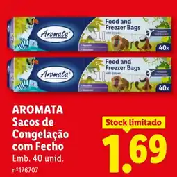 Lidl Aromata sacos de congelação com fecho promoção