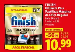 Lidl Finish pastilhas máquina da loiça regular promoção