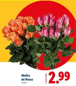 Lidl Molho de Rosas promoção