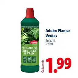 Lidl Grandiol adubo plantas verdes promoção