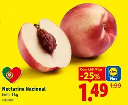 Lidl Nectarina Nacional promoção