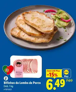 Lidl Bifinhos do Lombo de Porco promoção