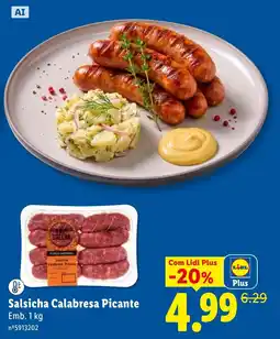 Lidl Salsicha Calabresa Picante promoção